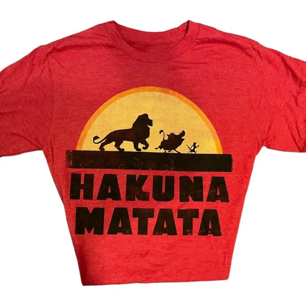 NWOT Disney's Lion King "Hakuna Matata" T-Shirt - Cotton - Unisex Small - Picture 2 of 7